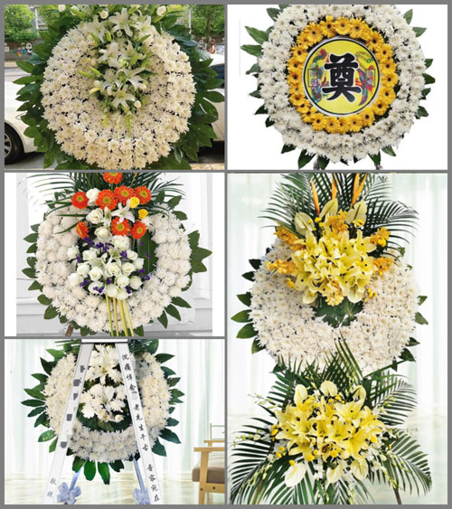 四川成都青白江区红阳街道同井村花圈速递